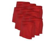 Kit 10 Short Saia Infantil Helanca Vermelho