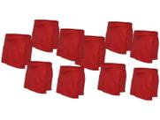 Kit 10 Short Saia Juvenil Helanca Vermelho Kit 10 Short Saia Juvenil Helanca Vermelho