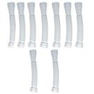Kit 10 Sifão Sanfonado Flexível Multiuso Universal Branco Kit 10 Sifão Sanfonado Flexível Multiuso Universal Branco