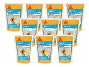 Kit 10 Sika-2 Aditivo Acelerador Veda Concreto Rápido 1 Litro