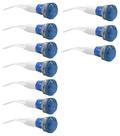 Kit 10 sinaleiro 9mm olho boi 220v azul lukma