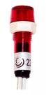 Kit 10 sinaleiro 9mm olho de boi vermelho 220v lukma