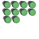 Kit 10 sinaleiro led 22mm 24v verde stark Kit 10 sinaleiro led 22mm 24v verde stark