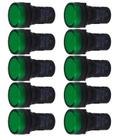 Kit 10 sinaleiro led 22mm verde 220v stark Kit 10 sinaleiro led 22mm verde 220v stark