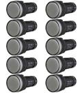 Kit 10 sinaleiro led ad22-22mm 220v branco stark