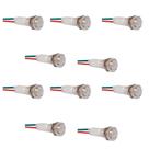 Kit 10 sinaleiros 9mm olho de boi branco 24v lukma Kit 10 sinaleiros 9mm olho de boi branco 24v lukma