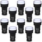 Kit 10 Sinaleiros Led 22mm 127/220v Ad22-22ds
