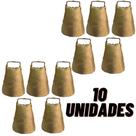 kit 10 Sino de latão 4cm Cincerro para Cabras Bode Cabritos Garrotes Boi Vaca