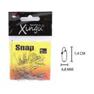 Kit 10 Snap Pesca Xingu N-1 Aço Inox Suporta Até 15kg