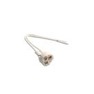 Kit 10 soquete halogena p/ base g4 / gu5.3 / gy6.35 fio 10cm