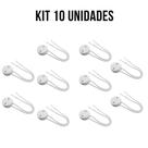 KIT 10 Soquetes Rabicho Lâmpada T8 LED Fluorescente Tubular