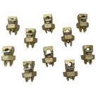 Kit 10 Split Bolt de Bronze 16mm Parafuso Fendido para Emenda Cabos Bimetálico