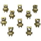 Kit 10 Split Bolt de Bronze 25mm Parafuso Fendido para Emenda Cabos Bimetálico Kit 10 Split Bolt de Bronze 25mm Parafuso Fendido para Emenda Cabos Bimetálico