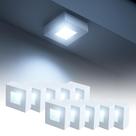 Kit 10 Spot Beiral Led Incluso de teto 6500k Branco Frio Bivolt Quadrado Branco ALUT000673-10 Alut