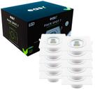 Kit 10 Spot De Embutir 7w Quadrado Led 6500k Branco Frio Bivolt