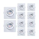 Kit 10 Spot De Led Embutir Alltop Par20 Quadrado 7w Bivolt Taschibra 3000k Luz Quente Kit 10 Spot De Led Embutir Alltop Par20 Quadrado 7w Bivolt Taschibra 3000k Luz Quente