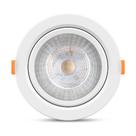 Kit 10 Spot Led 12W Redondo 6500K Branco Frio Direcionável Embutir