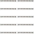 Kit 10 spot led downlight sobrepor 20w 10 leds 3000k branco quente branco embuled