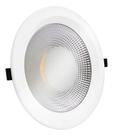 Kit 10 Spot Luminária Led Embutir 40w Cob Redondo Branco Kit 10 Spot Luminária Led Embutir 40w Cob Redondo Branco