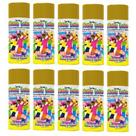 Kit 10 Spray Dourado Para Cabelos Lavável Carnaval Festa