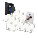 Kit 10 Suporte De Barbeador Autoadesivo Fixação Na Parede Sem Furar Ideal Para Banheiro e Box -