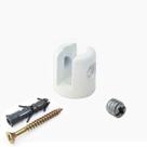 Kit 10 suporte fenda para vidro 8mm
