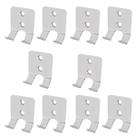 Kit 10 Suporte Gancho Multiuso Duplo Reforçado Aço Inox 43