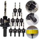 Kit 10 Suporte Haste Serra Copo 32-210mm Adaptador Profissional