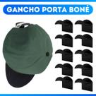 Kit 10 Suporte Sem Furo Gancho Para Chapéu Boné Adesivos Multifuncionais