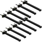 Kit 10 Suportes De Refletor Led Haste Parede Fachada Banner Iluminação 40 Cm