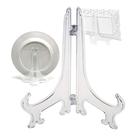 Kit 10 Suportes Para Pratos E Azulejos Quadros Acrílico Transparente Kit 10 Suportes Para Pratos E Azulejos Quadros Acrílico Transparente