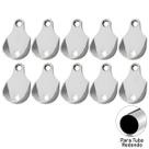 Kit 10 Suportes Para Tubo Cabideiro Lateral Redondo Cromado Multiuso Guarda Roupa Closet Armário Quarto