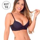 KIT 10 Sutian reforçado confortável detalhe renda base estruturada soutien bojo KIT 10 Sutian reforçado confortável detalhe renda base estruturada soutien bojo
