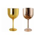 Kit 10 Taças de Gin metalizada gold 400ml