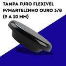 Kit 10 Tampa Furo Flexivel P/Martelinho Ouro 3/8 (9 A 10 Mm)