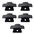Kit 10 Tampas de Perfil Risque Inside 24x15mm Com furo Preto Cod: ALUT001939 Alut By Avant