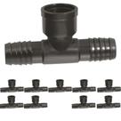 Kit 10 te interno conexao pvc tubo irrigacao 3/4 pt amanco Kit 10 te interno conexao pvc tubo irrigacao 3/4 pt amanco