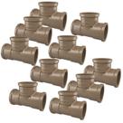 Kit 10 te soldavel pvc marrom lll 25mm 3/4 fortlev Kit 10 te soldavel pvc marrom lll 25mm 3/4 fortlev
