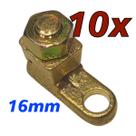 Kit 10 Terminal de Pressão Sapata Botinha para Cabo 16mm Reforçado