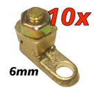 Kit 10 Terminal de Pressão Sapata Botinha para Cabo 6mm Reforçado