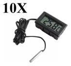 Kit 10 Termometro Externo Digital Para Frezer Aquáro Chocadera
