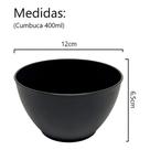 Kit 10 Tigela Pote Cumbuca Preto Festa