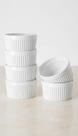 Kit 10 Tigelas Porcelana Molho Ramekin Canelado 6cm Kit 10 Tigelas Porcelana Molho Ramekin Canelado 6cm