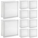 Kit 10 Tijolo Bloco De Vidro Colors 19x19x8 Branco Tradestar Kit 10 Tijolo Bloco De Vidro Colors 19x19x8 Branco Tradestar
