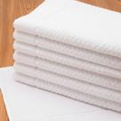 Kit 10 Toalha de Piso Buddemeyer Luxor Fio Penteado 100% Algodão Pés Alta Gramatura 1100g/m2 48 x 80 cm Cor:Branco 1011