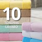 Kit 10 Toalha Lavabo 30x50cm Artesanato Para Bordar ou Pintar Ponto Russo