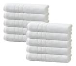 Kit 10 Toalhas De Banho Hotel Profissional Teka Roma 440g Branco