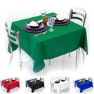 Kit 10 Toalhas de Mesa Quadrada 4 Lugares 1,40 x 1,40 Lisa