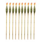 Kit 10 Tochas De Bambu Iluminação Decoração Tocha Luau