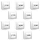 Kit 10 Tomada 2p+t 20a Sistema X Pial Legrand 675061 Branco Kit 10 Tomada 2p+t 20a Sistema X Pial Legrand 675061 Branco